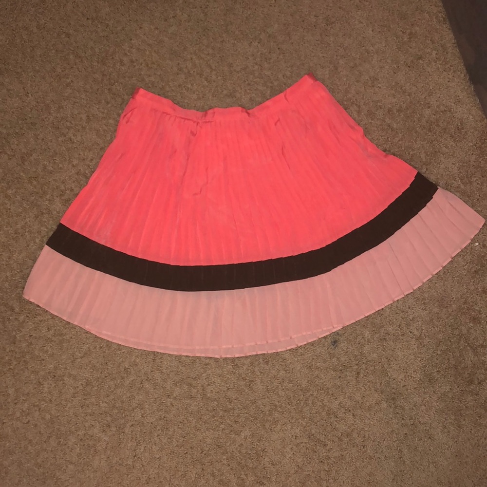 Pleated skater skirt